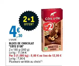E.Leclerc Express Blocs De Chocolat offre