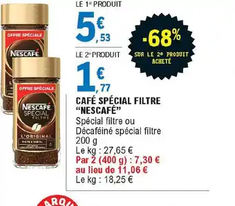 E.Leclerc Express Café Spécial Filtre offre