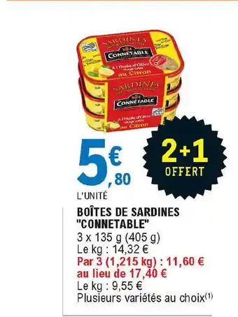 E.Leclerc Express Boîtes De Sardines offre