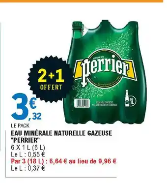 E.Leclerc Express Eau Minérale Naturelle Gazeuse offre