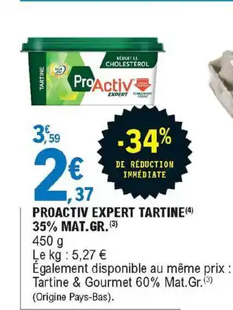 E.Leclerc Express Proactiv Expert Tartine 35% Mat. Gr. offre