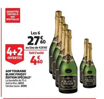 Auchan Direct Aop Touraine Blanc Foussy édition Spéciale offre