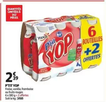 Auchan Direct P'tit Yop Yoplait offre