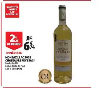 Monbazillac 2018 Château Le Reyssac
