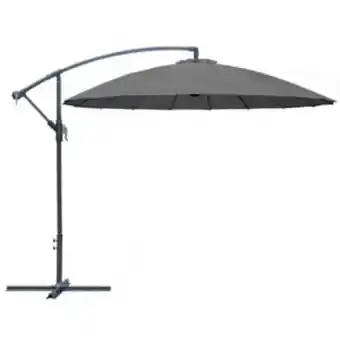 Parasol déporté inclinable pagode aluminium ø300 cm gris