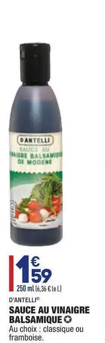 ALDI D'antelli Sauce Au Vinaigre Balsamique offre