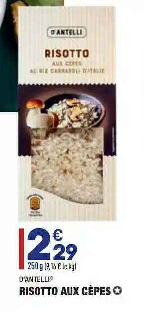 ALDI D'antelli Risotto Aux Cèpes offre