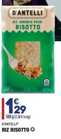 ALDI D'antelli Riz Risotto offre