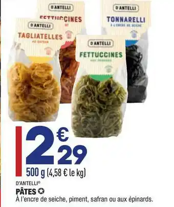 ALDI D'antelli Pâtes offre