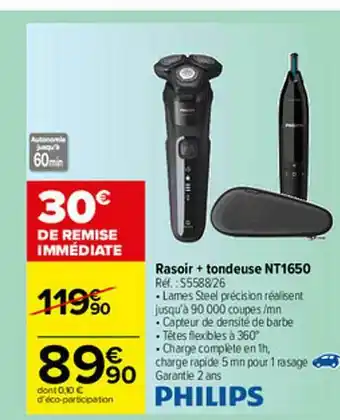 Rasoir + Tondeuse Nt1650 Philips