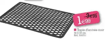 Kandy Tapis D'entrée Noir offre