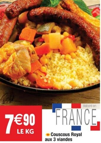 Cora x Carrefour Couscous royal aux 3 viandes offre
