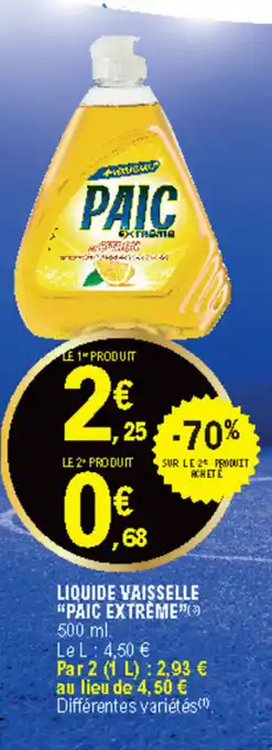 E.Leclerc Liquide vaisselle offre