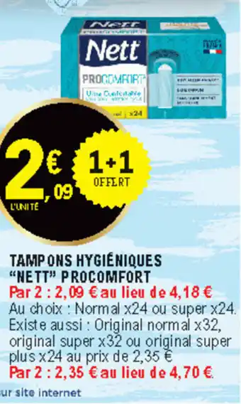 E.Leclerc Tampons hygiéniques offre