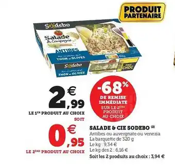 Super U Salade & Cie Sodebo offre