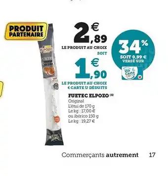 Super U Fuetec Elpozo offre