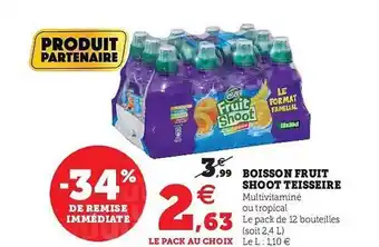 Boisson Fruit Shoot Teisseire