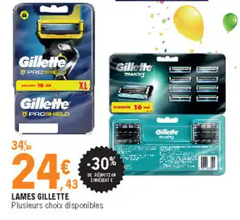 E.Leclerc Lames Gillette offre