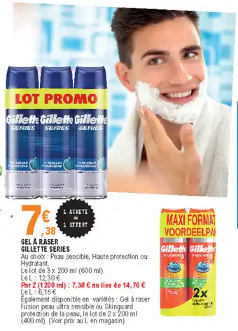 E.Leclerc Gel à Raser Gillette Series offre