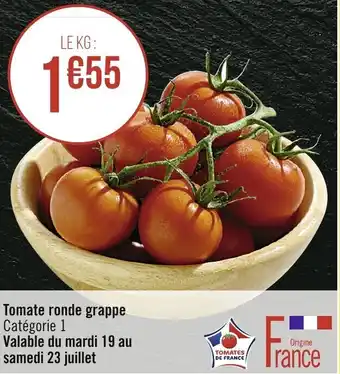 Casino Supermarchés Tomate ronde grappe offre
