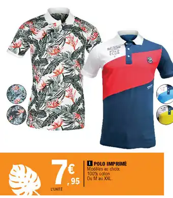 E.Leclerc Polo imprimé offre