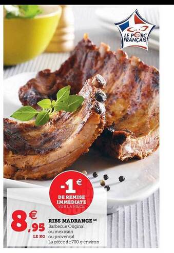 Super U Ribs Madrange offre