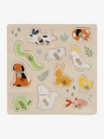 Vertbaudet Puzzle boutons animaux de compagnie en bois fsc® -... offre