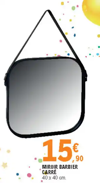Miroir barbier carré