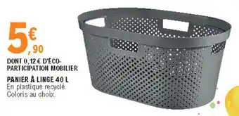 E.Leclerc Panier a linge 40 l offre