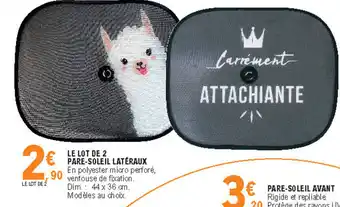 E.Leclerc Le lot de 2 pare-soleil latéraux offre