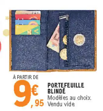 E.Leclerc Portefeuille blindé offre