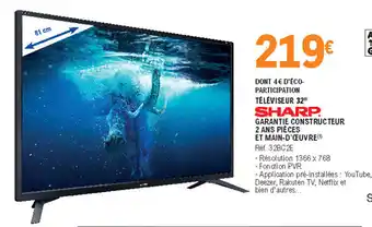 E.Leclerc Téléviseur 32" offre