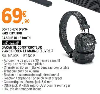 E.Leclerc Casque bluetooth offre