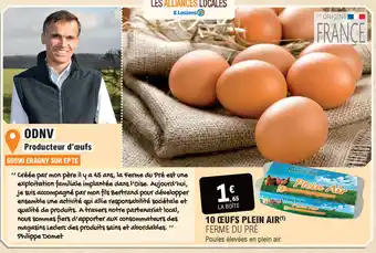 E.Leclerc 10 œufs plein air offre