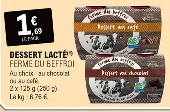 Dessert lacté