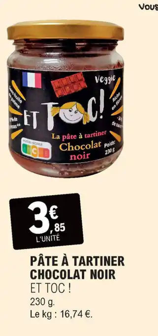E.Leclerc Pâte à tartiner chocolat noir offre