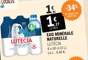 E.Leclerc Eau minérale naturelle offre