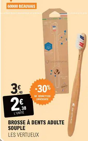 E.Leclerc Brosse à dents adulte souple offre