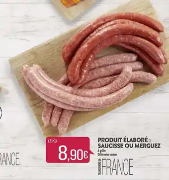 Match Produit élaboré saucisse ou merguez offre