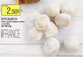 Match Petits beignets offre
