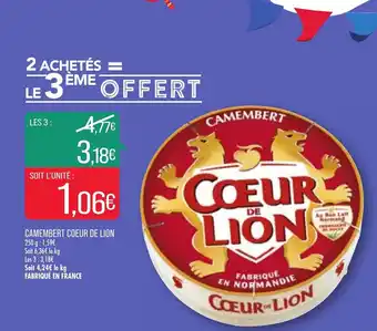Match Camembert coeur de lion offre