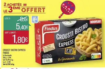 Match Crousti' bistro express findus offre