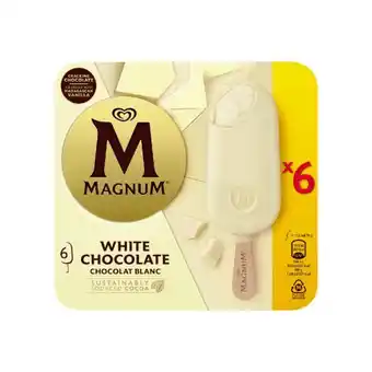 ALDI 6 bâtonnets chocolat blanc offre