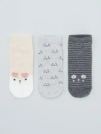 KIABI Lot de 3 paires de socquettes offre