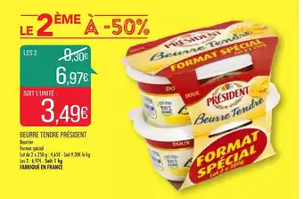 Beurre tendre président