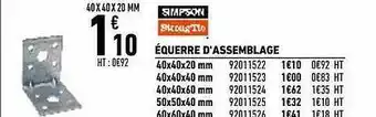Brico Cash équerre D'assemblage offre