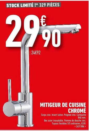 Brico Cash Mitigeur De Cuisine Chrome offre