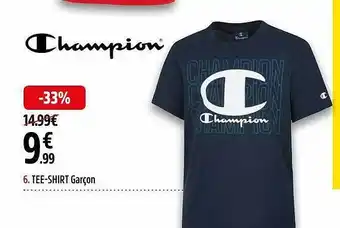 Intersport Tee-shirt Garçon Champion offre