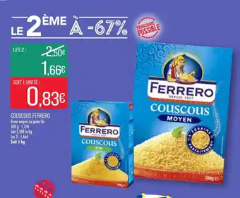 Match Couscous ferrero offre