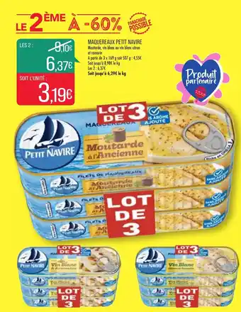 Match Maquereaux petit navire offre